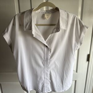 Auden White Button Down Women's Shirt